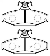 Комплект тормозных колодок (HSB GOLD: HP5131)