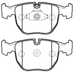 Комплект тормозных колодок (HSB GOLD: HP5187)
