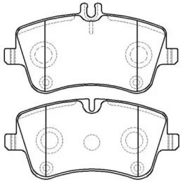 Комплект тормозных колодок (HSB GOLD: HP5191)