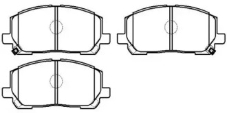 Комплект тормозных колодок (HSB GOLD: HP5202)
