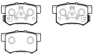 Комплект тормозных колодок (HSB GOLD: HP5209)