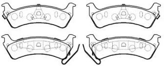 Комплект тормозных колодок (HSB GOLD: HP5230)