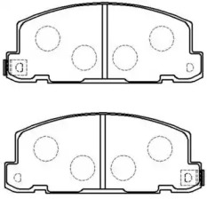 Комплект тормозных колодок (HSB GOLD: HP8194)