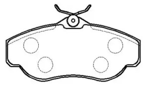 Комплект тормозных колодок (HSB GOLD: HP8218)