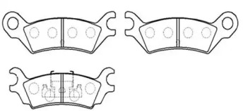 Комплект тормозных колодок (HSB GOLD: HP8243)