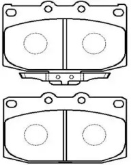 Комплект тормозных колодок (HSB GOLD: HP8274)
