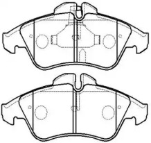 Комплект тормозных колодок (HSB GOLD: HP8285)