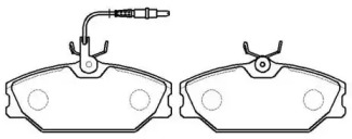 Комплект тормозных колодок (HSB GOLD: HP8409)