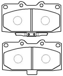 Комплект тормозных колодок (HSB GOLD: HP8425)