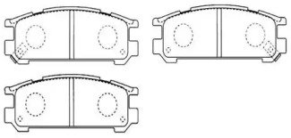 Комплект тормозных колодок (HSB GOLD: HP8430)