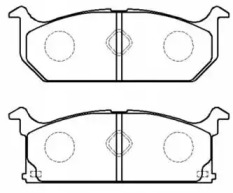 Комплект тормозных колодок (HSB GOLD: HP8443)