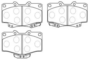 Комплект тормозных колодок (HSB GOLD: HP8494)