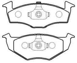 Комплект тормозных колодок (HSB GOLD: HP8529)