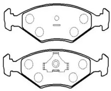 Комплект тормозных колодок (HSB GOLD: HP8537)