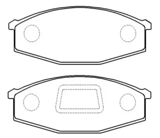 Комплект тормозных колодок (HSB GOLD: HP9007)