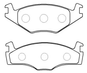 Комплект тормозных колодок (HSB GOLD: HP9008)