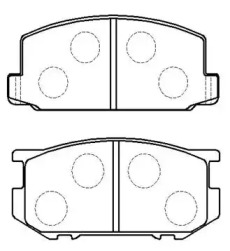 Комплект тормозных колодок (HSB GOLD: HP9091)