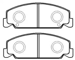 Комплект тормозных колодок (HSB GOLD: HP9223)
