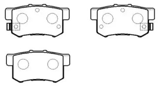 Комплект тормозных колодок (HSB GOLD: HP9225)