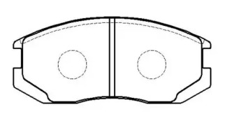 Комплект тормозных колодок (HSB GOLD: HP9268)