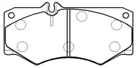 Комплект тормозных колодок (HSB GOLD: HP9329)