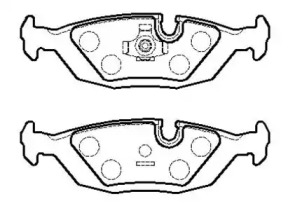 Комплект тормозных колодок (HSB GOLD: HP9434)