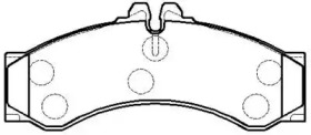 Комплект тормозных колодок (HSB GOLD: HP9547)