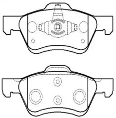 Комплект тормозных колодок (HSB GOLD: HP9701)