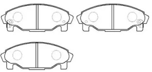 Комплект тормозных колодок (HSB GOLD: HP9770)