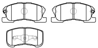 Комплект тормозных колодок (HSB GOLD: HP9773)