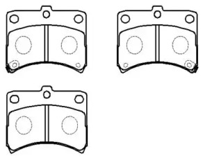 Комплект тормозных колодок (HSB GOLD: HP9775)