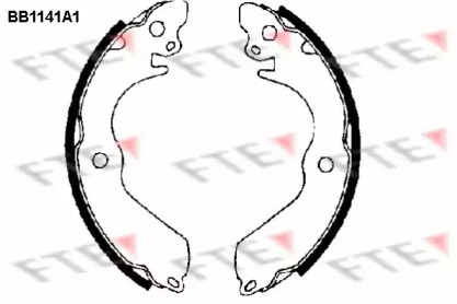 Комлект тормозных накладок (FTE: BB1141A1)