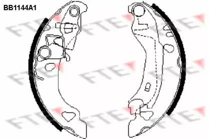 Комлект тормозных накладок (FTE: BB1144A1)
