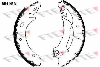 Комлект тормозных накладок (FTE: BB1145A1)