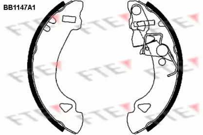 Комлект тормозных накладок (FTE: BB1147A1)