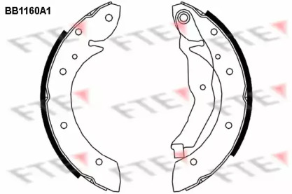 Комлект тормозных накладок (FTE: BB1160A1)
