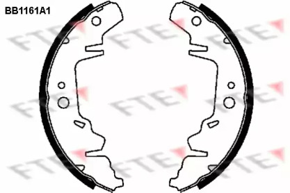 Комлект тормозных накладок (FTE: BB1161A1)