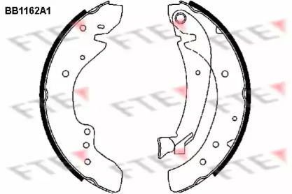 Комлект тормозных накладок (FTE: BB1162A1)
