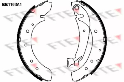 Комлект тормозных накладок (FTE: BB1163A1)