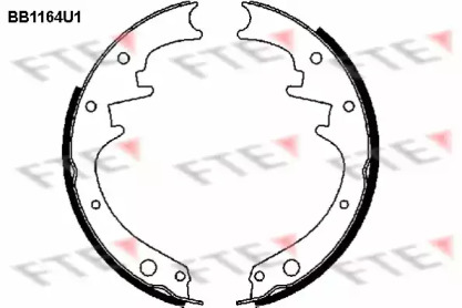 Комлект тормозных накладок (FTE: BB1164U1)