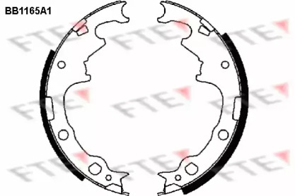 Комлект тормозных накладок (FTE: BB1165A1)