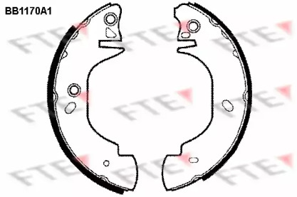 Комлект тормозных накладок (FTE: BB1170A1)