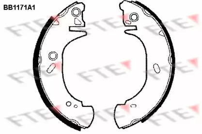 Комлект тормозных накладок (FTE: BB1171A1)