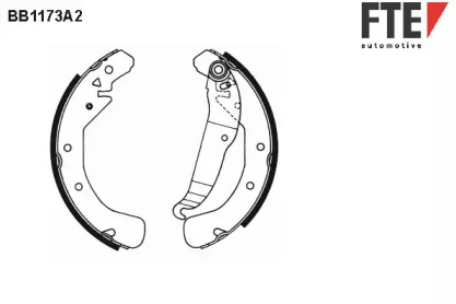 Комлект тормозных накладок (FTE: BB1173A2)
