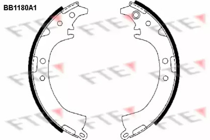 Комлект тормозных накладок (FTE: BB1180A1)