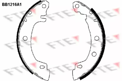 Комлект тормозных накладок (FTE: BB1216A1)