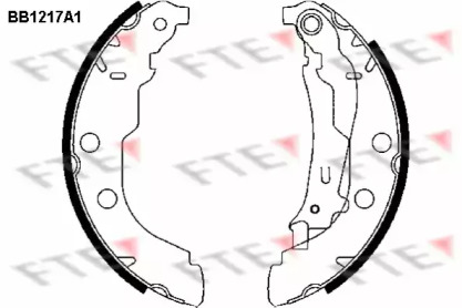 Комлект тормозных накладок (FTE: BB1217A1)