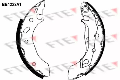 Комлект тормозных накладок (FTE: BB1222A1)