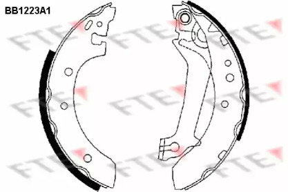 Комлект тормозных накладок (FTE: BB1223A1)