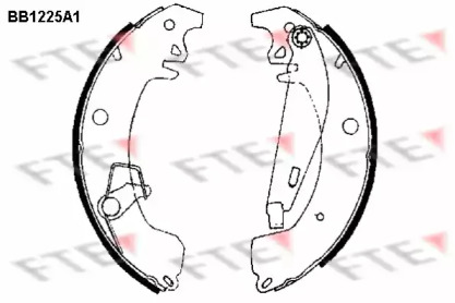 Комлект тормозных накладок (FTE: BB1225A1)